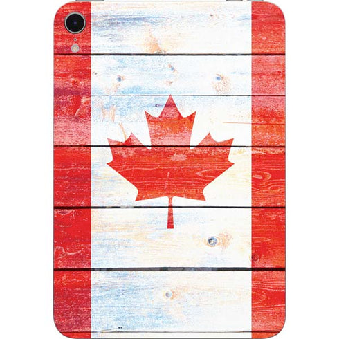 Canada Flag Light Wood Apple iPad Mini Skin